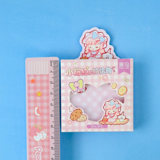 Набор наклеек и стикеров "Be Happy" розовый