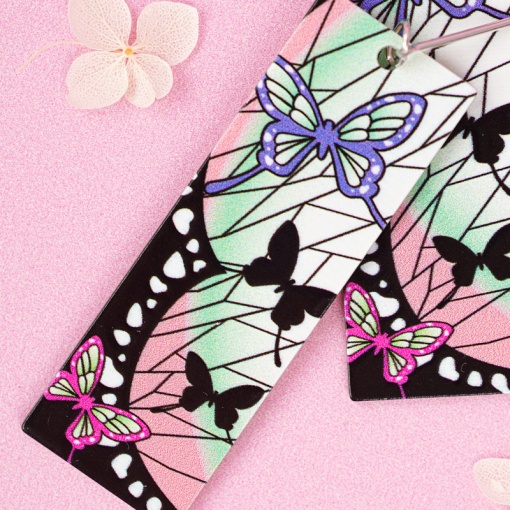 Серьги-гвоздики "Шинобу Кочо"