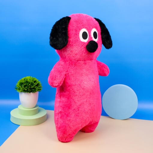 Мягкая игрушка "Собачка" ярко-розовый, 60 см