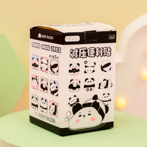 Набор мини-блокнотов "Милая Панда" 4шт (стикеры)