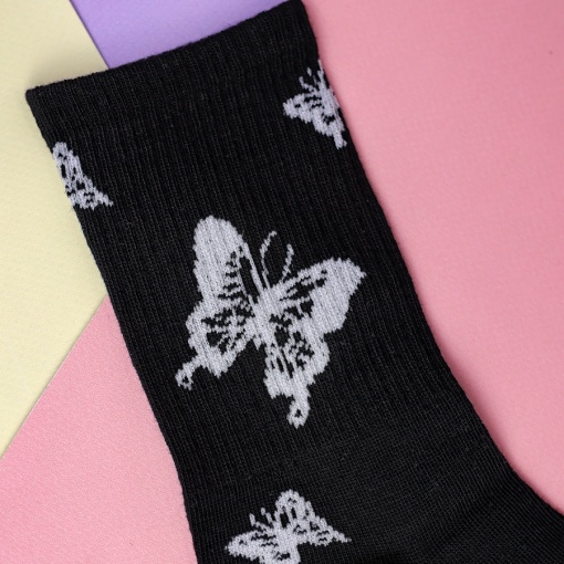 Носки "Butterfly №8" черный, 37-42 р.