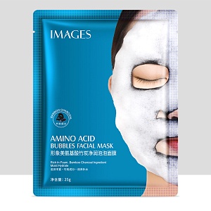 Маска тканевая пузырьковая "Images Bubble Amino Acid" глубокое очищение 25гр