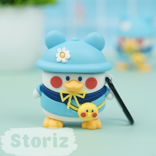 Чехол для AirPods1/2 "Duck" голубой