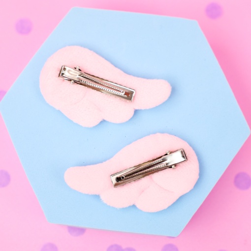 Набор заколок для волос "Крылья Ангела" 2 шт, розовый