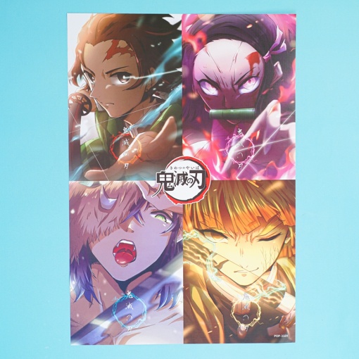 Набор постеров "Demon Slayer" 8 шт, 42х29см (№3320) оптом