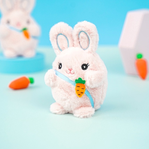 Мягкий брелок "Bunny" розовый, 12 см