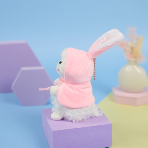 Мягкий брелок "Овечка в шапочке" зайка, 14 см