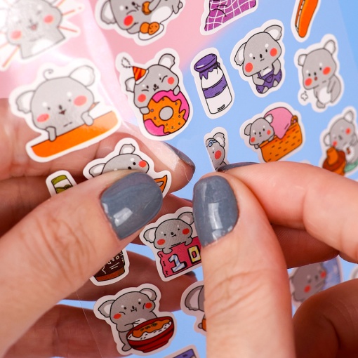 Набор наклеек "Happy Animals" Коала, 1 лист