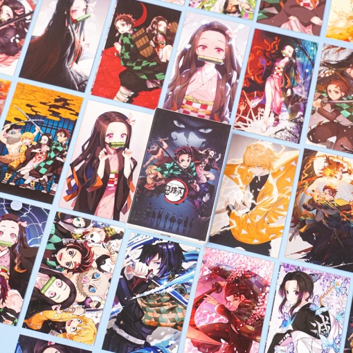 Набор картонных карточек "Demon Slayer" 30шт.