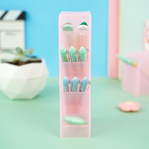 Органайзер для канцелярии "Color" розовый, 5x20.6x9.3 см