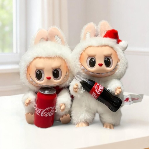 Набор мягких брелков Surprise PM "Labubu x Coca Cola" 6шт