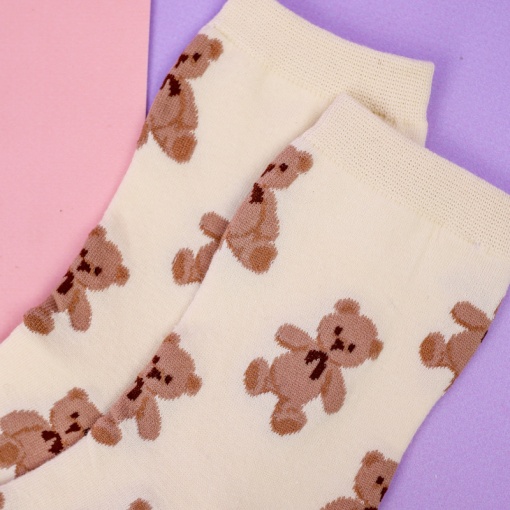 Носки "Медвежата" белый, №A0512-1, р.37-41