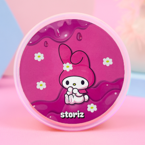 Слайм "Стекло" сиреневый, с дек наполнителем мело, 180гр STORIZ