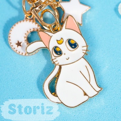 Брелок "Sailor Moon Cat" белый