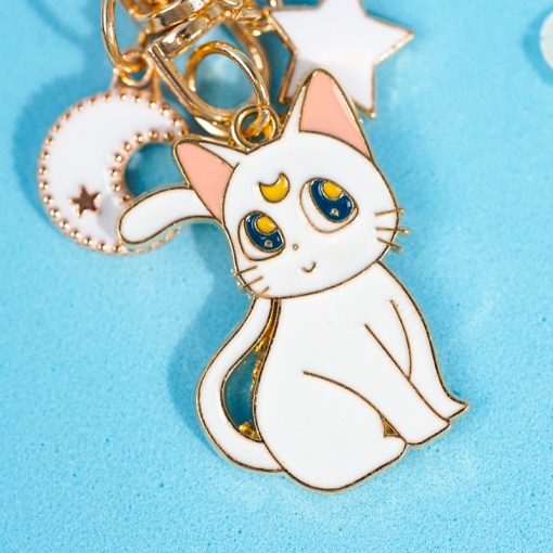 Брелок "Sailor Moon Cat" белый