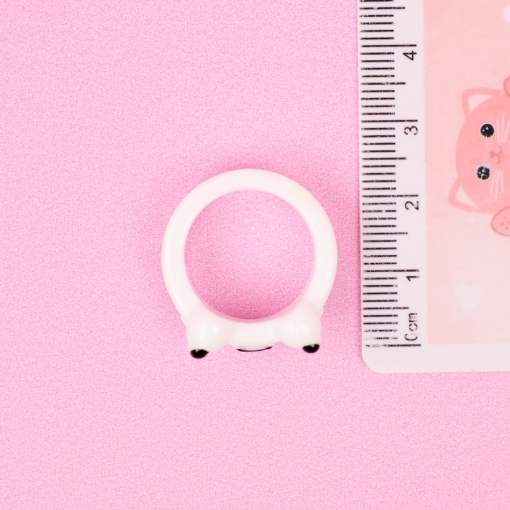 Кольцо "Лягушка" белый