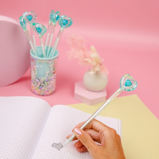 Ручка "Сердце", голубой