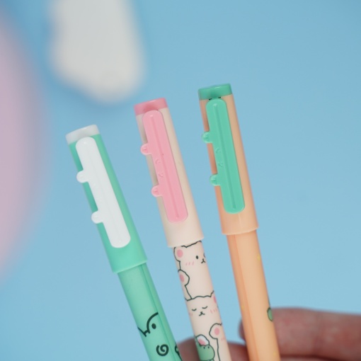 Ручка со стирающимися чернилами и стирашка "Динозавры" 