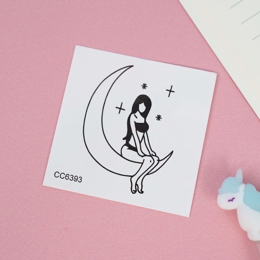 Временная татуировка "Bad girl" CC6393, 60x60мм