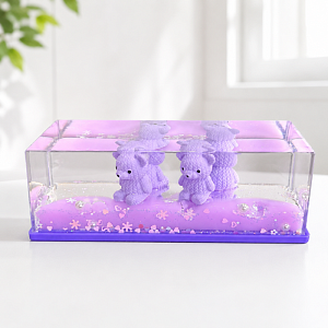 Антистресс "Display Box" cute bears, фиолетовый