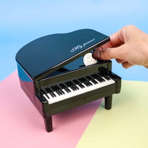 Копилка "My piano", черный оптом