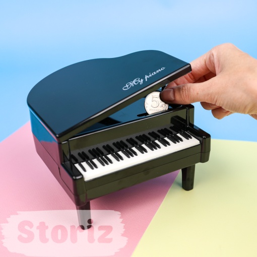 Копилка "My piano", черный оптом