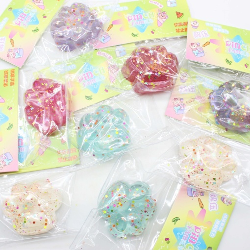 Антистресс "Лапка" прозрачный, в ассортименте 1шт