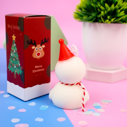 Свеча-арома "НГ Снеговик" 9см оптом