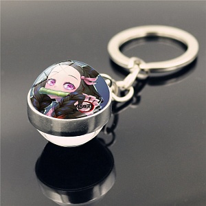 Брелок Glass ball "Demon Slayer" Nezuko neko