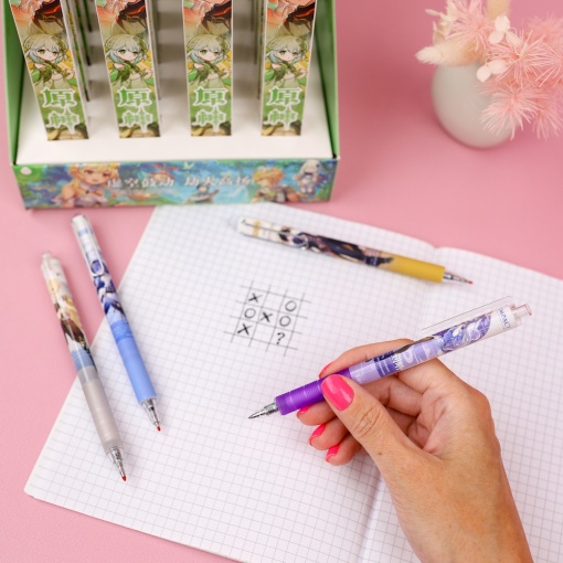 Набор ручек "Genshin Impact" 2154, в шоу-боксе, 24шт