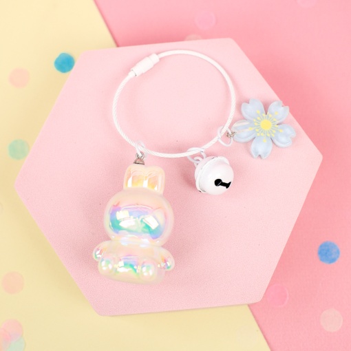 Брелок "Cute Bunny", молочно-белый