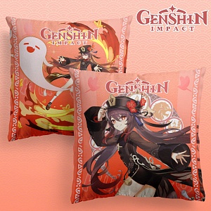 Подушка декоративная "Genshin Impact" Ху Тао, 40x40см (1 серия)