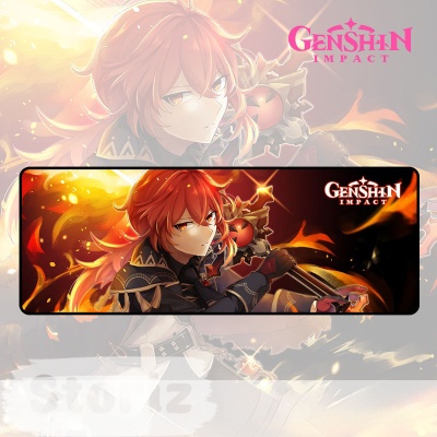 Коврик для мыши "Genshin Impact" Дилюк, 80x30 см