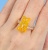 Кольцо "Marmalade bear" желто-оранжевый, JH0536