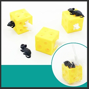 Игрушка-антистресс "Мышка и сыр", в ассортименте 1шт