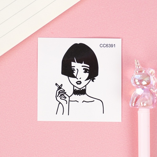 Временная татуировка "Bad girl" CC6391, 60x60мм