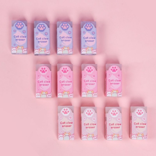 Набор стирательных резинок "Лапка" №3378 в шоу-боксе, 36шт