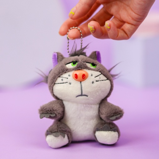 Мягкий брелок "Хмурый Кот" 12 см