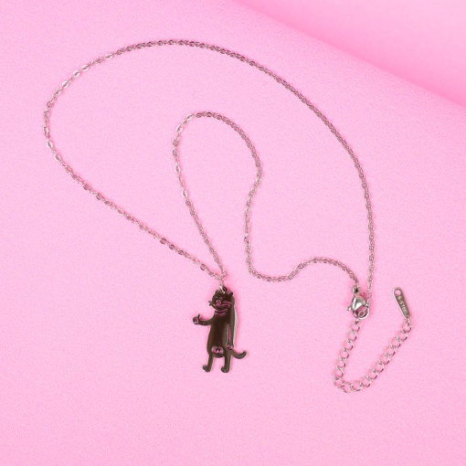 Кулон на цепочке "Кот" Амао №02