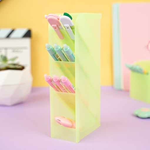 Органайзер для канцелярии "Color" салатовый, 5x20.6x9.3 см