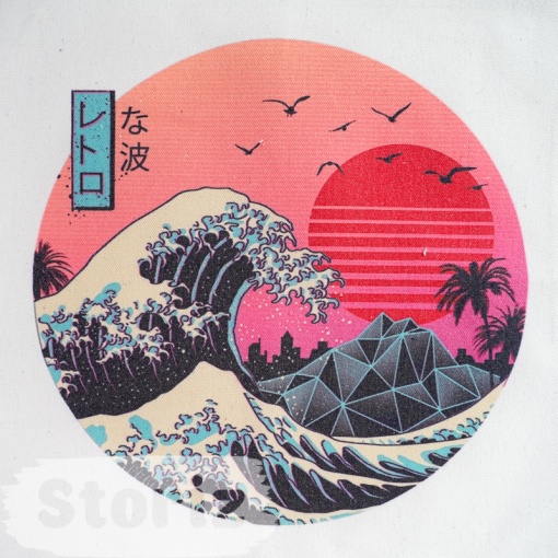 Сумка тканевая "Great Wave"