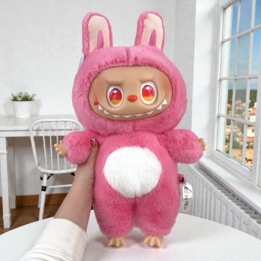 Мягкая игрушка "Labubu Zimomo" розовый