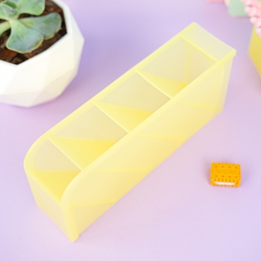 Органайзер для канцелярии "Color" желтый, 5x20.6x9.3 см