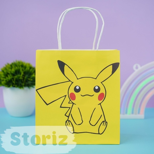 Подарочный пакет "Pika-Pika" S 20х18см