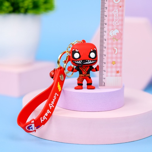 Брелок "Веном" красный 03