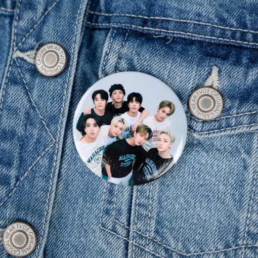 Значок круглый "K-pop" Stray Kids №3, 56мм