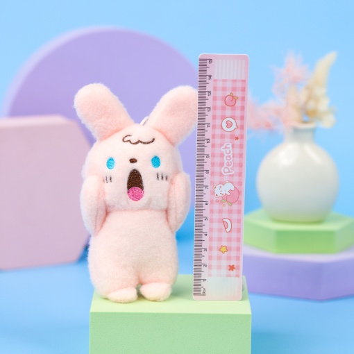 Мягкий брелок "Cry" кролик, розовый 10 см