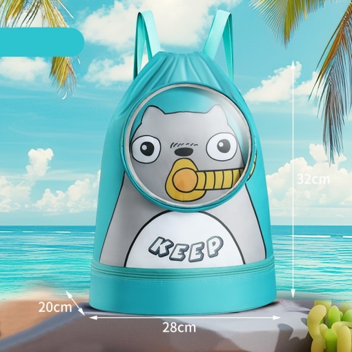 Рюкзак-мешок "Тоторо" аквалангист, зеленый