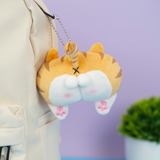 Мягкий брелок "Humor Cat" рыжий, 9 см