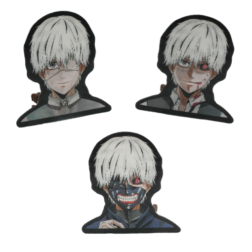 Наклейка голографическая "Токийский Гуль" 3D, №01